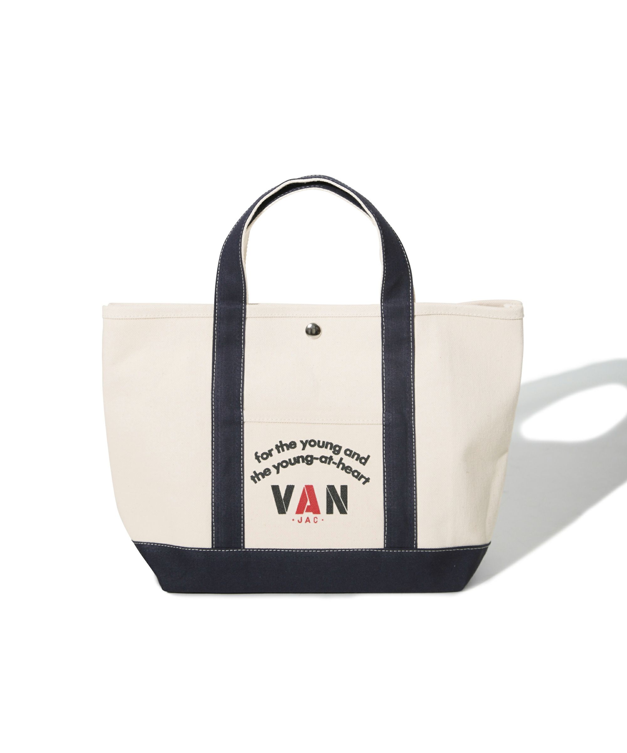 VAN JAC ヴァンヂャケット 裏アイビーストライプ ヌメ革 2way トート 