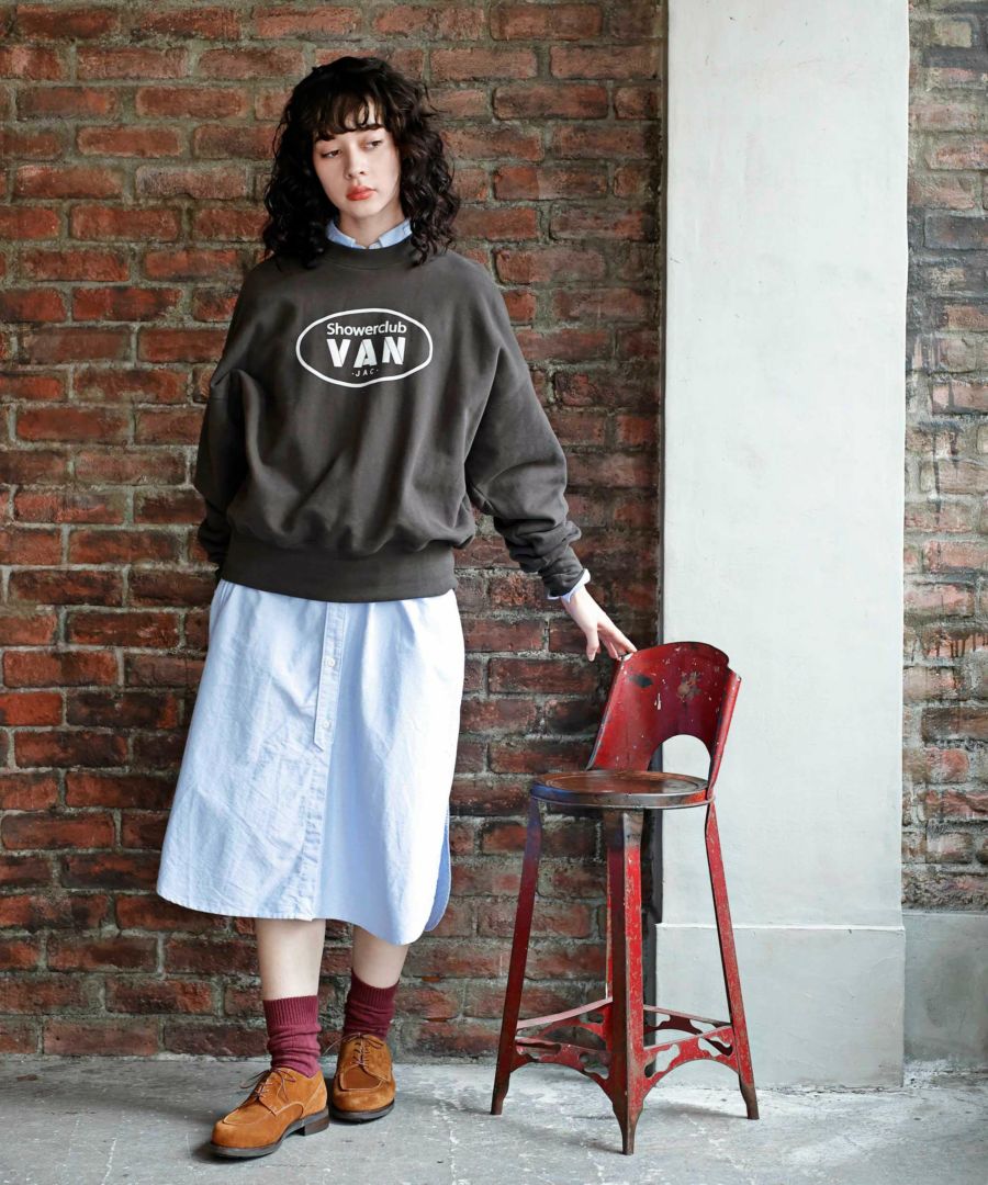 クルーネックトレーナー<br>＜VAN×Shower CLUB＞<br>＜ウィメンズ＞