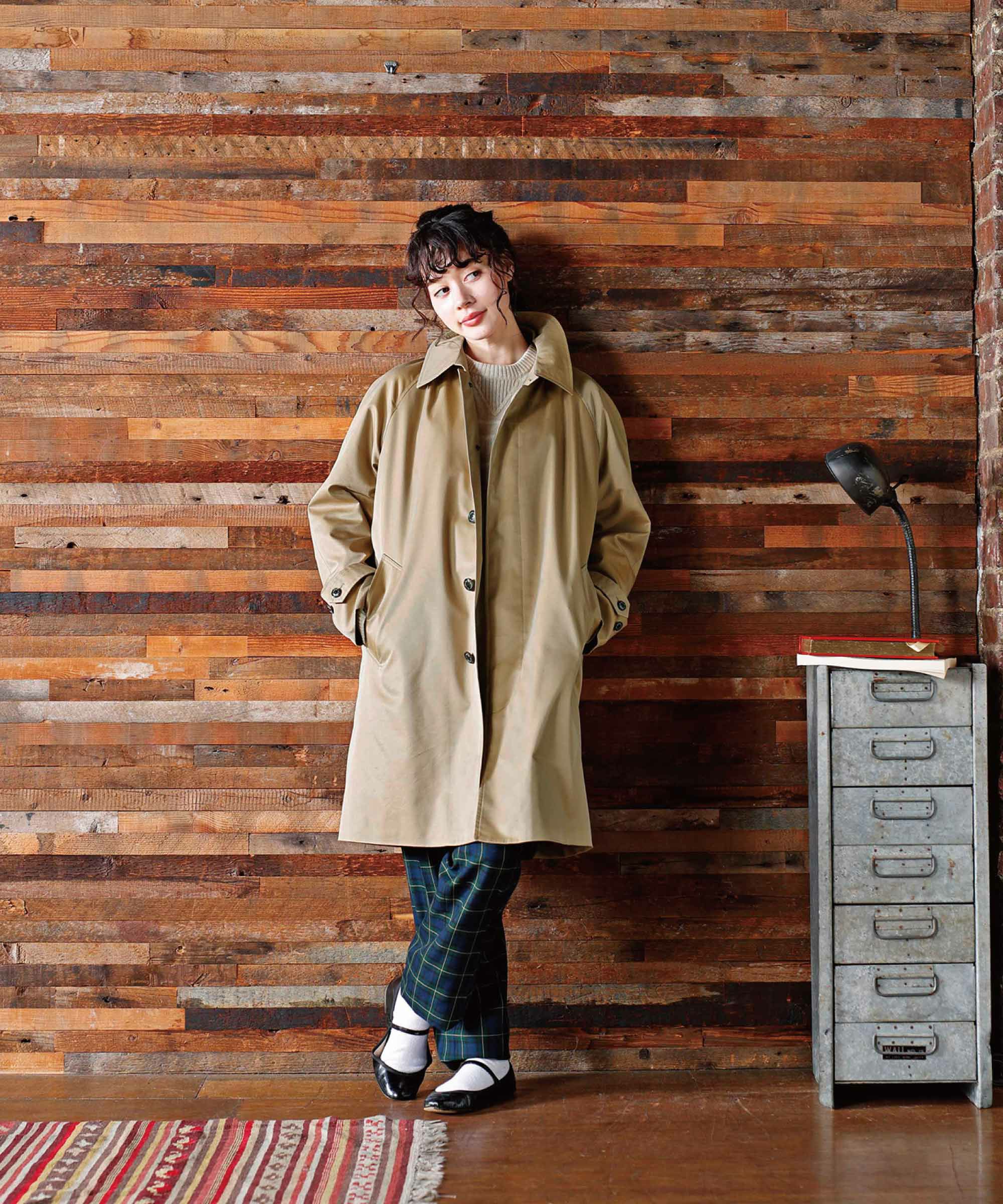 THAMES WHARF】美品 ロングステンカラーコート ビジネスコート LL 