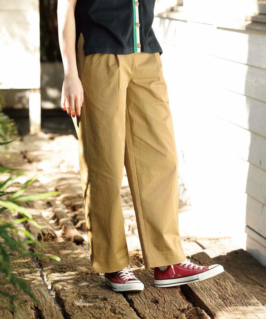 ストレッチチノワイドパンツ<br>＜VAN×Shower CLUB＞<br>＜ウィメンズ＞