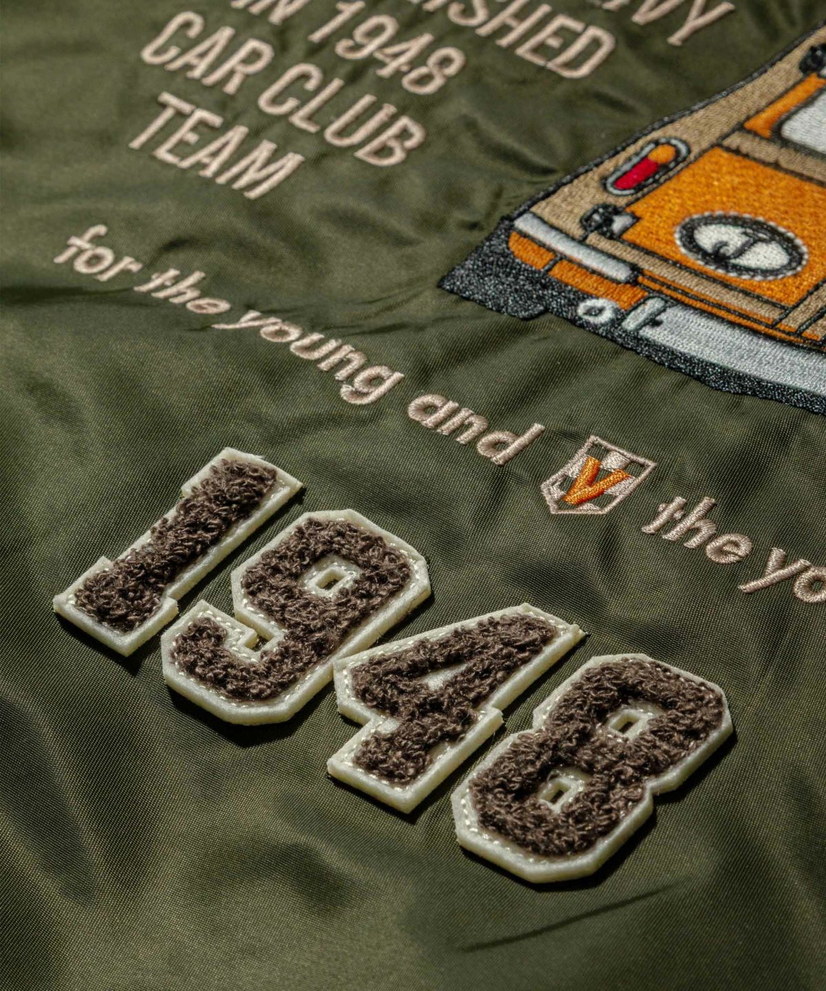 MA-1＜カーグラフィック刺繍＞＜受注生産＞＜8月下旬以降配送