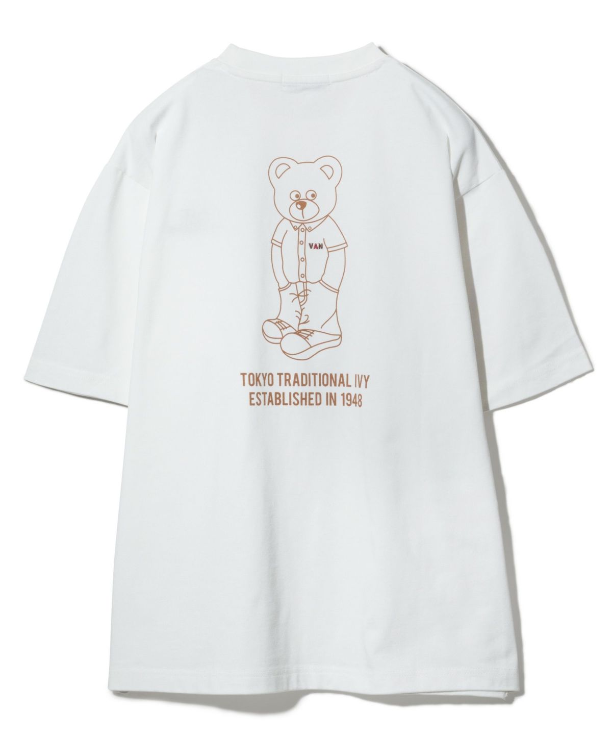 プリント刺繍Tシャツ＜ベアプリント＞ ｜ VAN STORE