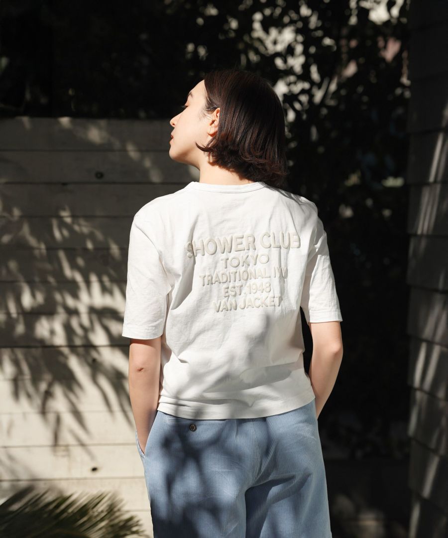 Tシャツ<br>＜発泡プリント＞<br>＜ウィメンズ＞<br>＜VAN×Shower CLUB＞