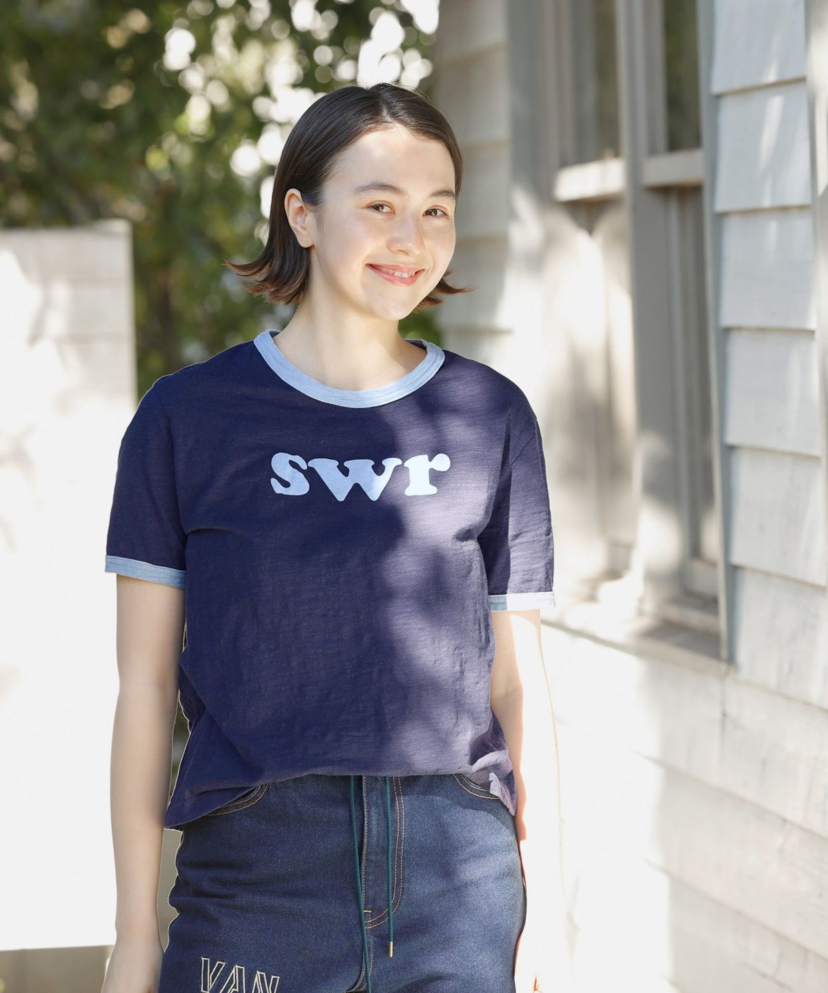 tシャツ リンガーTEE レディース FREAK'S STORE tシャツ レトロ リンガー 半袖Tシャツ レディース