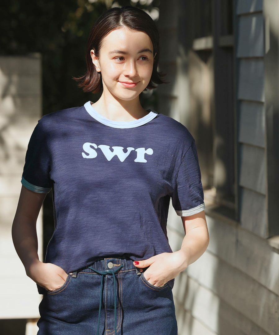 リンガーTシャツ<br>＜ウィメンズ＞<br>＜VAN×Shower CLUB＞