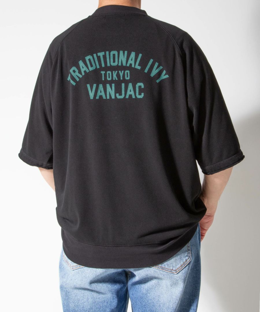 裏パイルTシャツ<br>＜5分袖＞