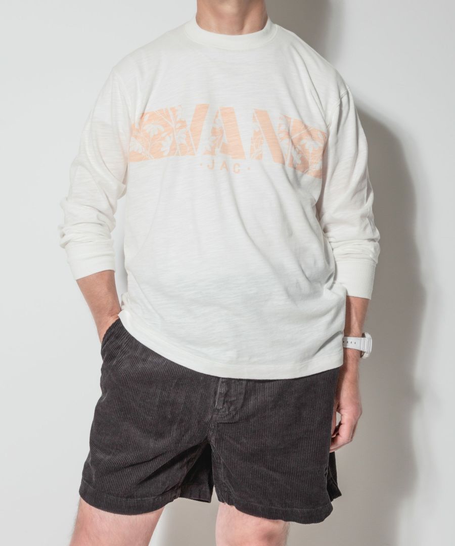 ロングスリーブTシャツ<br>＜フラワープリント＞<br>＜スラブ天竺＞