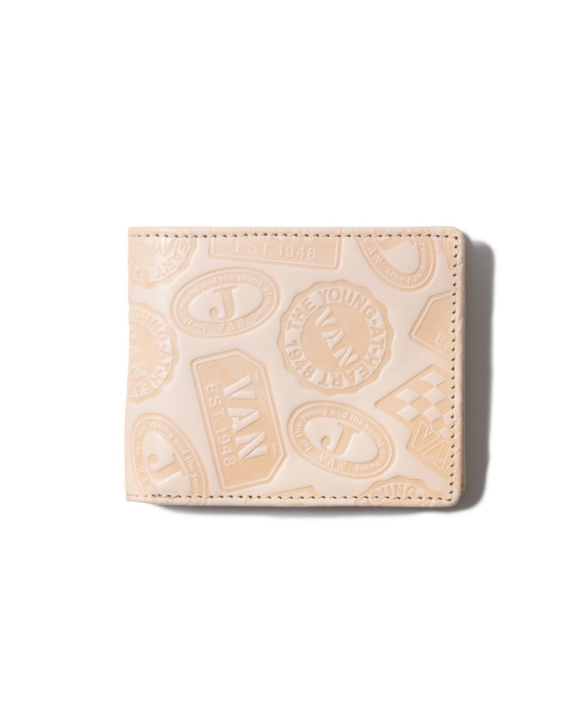 二つ折り財布＜ヌメ革総柄＞ ｜ VAN STORE