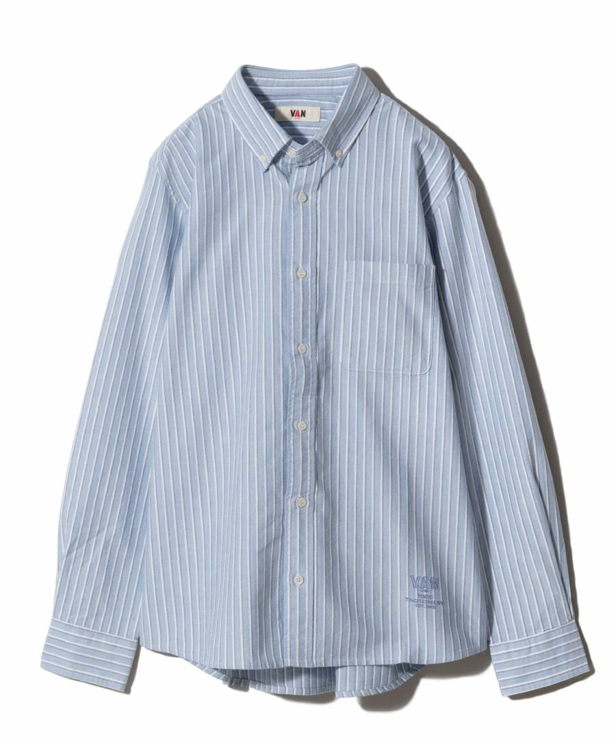 ショートBDシャツ＜カラーオックスストライプ＞ ｜ VAN STORE