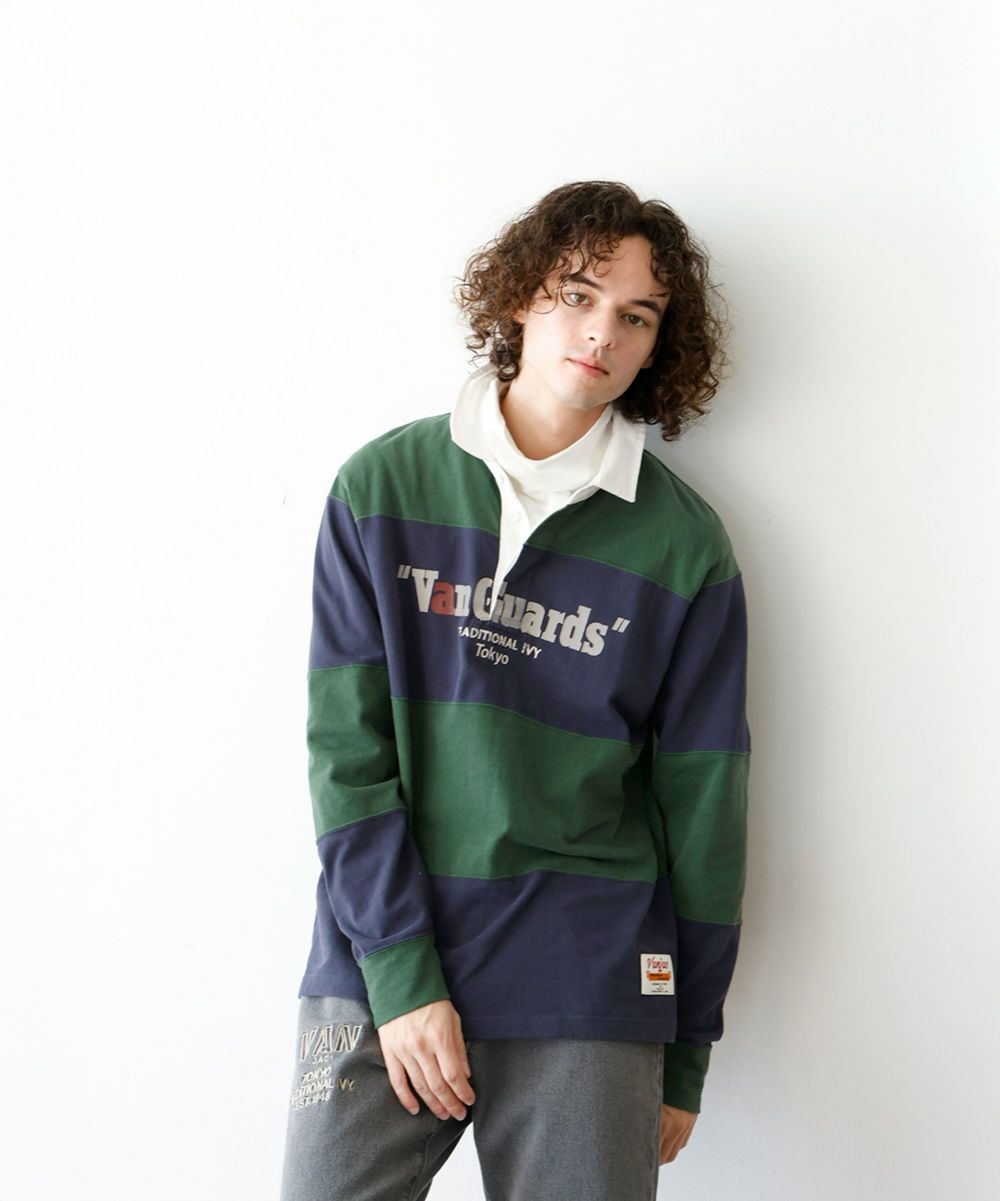 【美品/XLサイズ】VAN JACKET 銀ボタン ストライプジャケット 本切羽 UJOH｜ストライプ4ボタンダブルジャケット