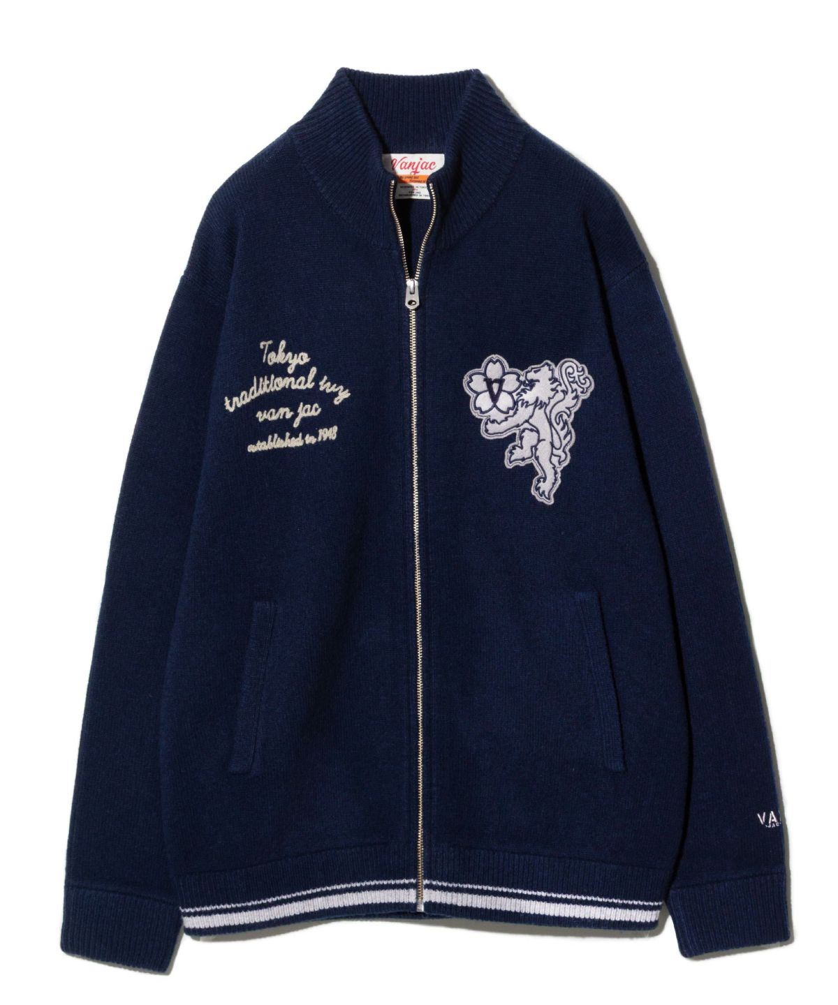 VAN JACKET スウェットブルゾン (LL)ネイビー スタンドアップセーター ｜ VAN STORE