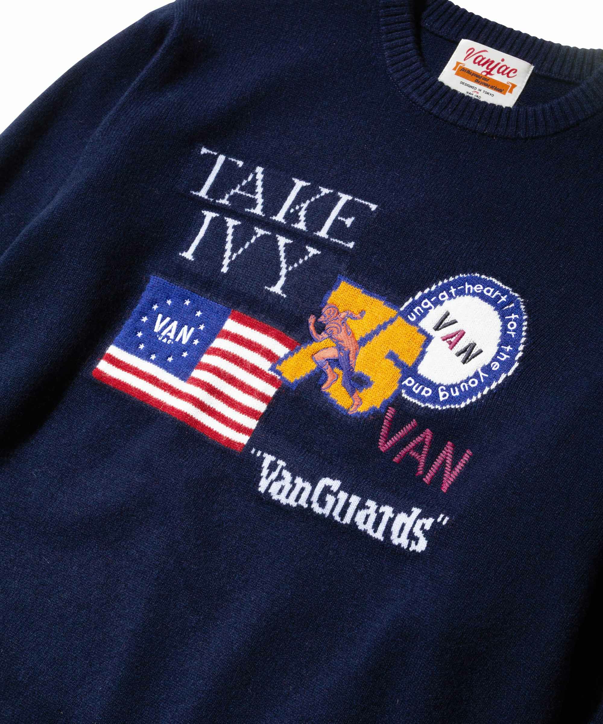 クルーネックセーター＜国旗＞ ｜ VAN STORE