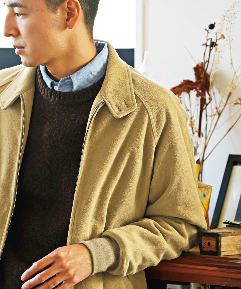 バックロゴ刺繍スウィングトップ＜スエード＞ ｜ VAN STORE