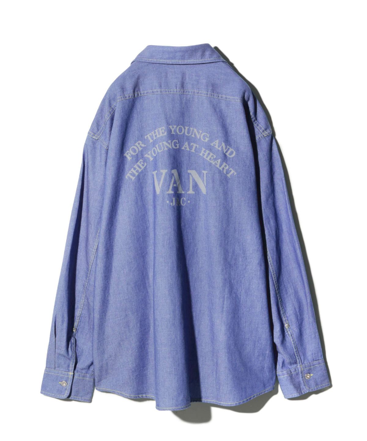 ライトインディゴデニムシャツ＜バックプリント＞ ｜ VAN STORE
